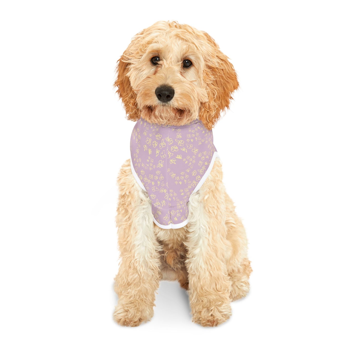 Pet Hoodie - Lavender Paw Print Dog & Cat Hoodie
